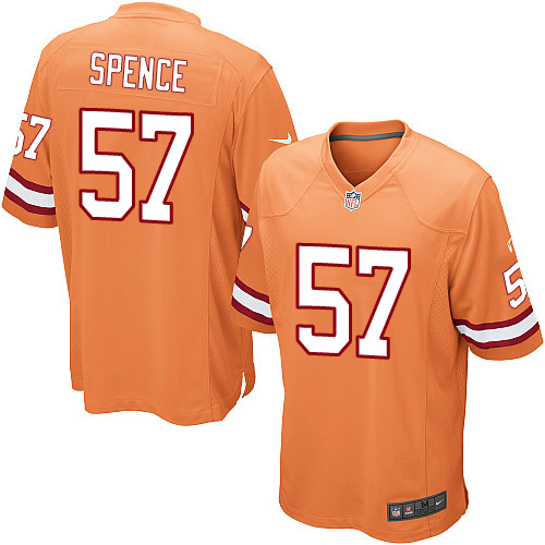 Men's Limited Noah Spence Nike Jersey Orange Alternate - #57 NFL Tampa Bay Buccaneers